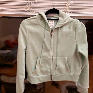 Zip up hoodie by Hippie Rose M, surf spray color